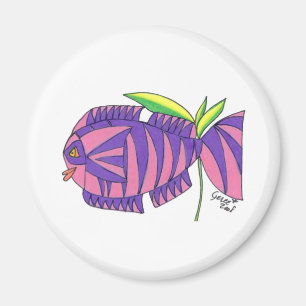 Aimant Mme Tiger Fish