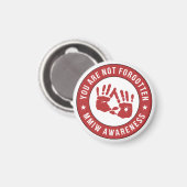 Aimant MMIW Sensibilisation Vous n'êtes pas oublié (Recto/Verso)