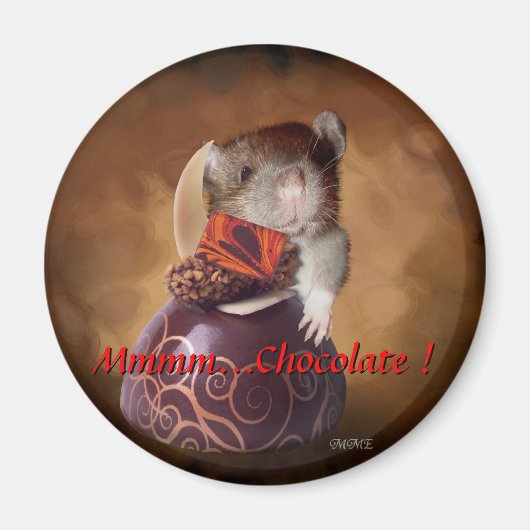 Aimant Mmmm...Aimant au chocolat (Devant)