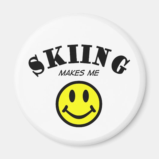 Aimant MMS : Ski (Devant)