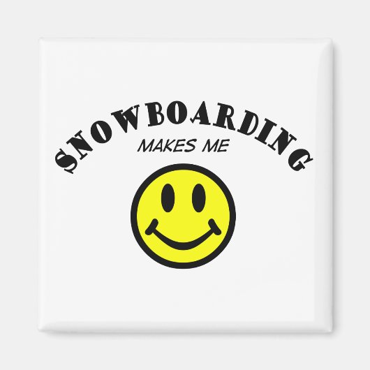 Aimant MMS : Snowboard (Devant)