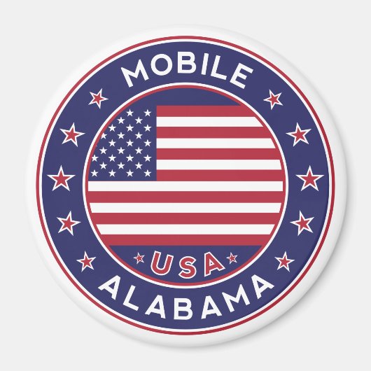 Aimant Mobile, Alabama (Devant)