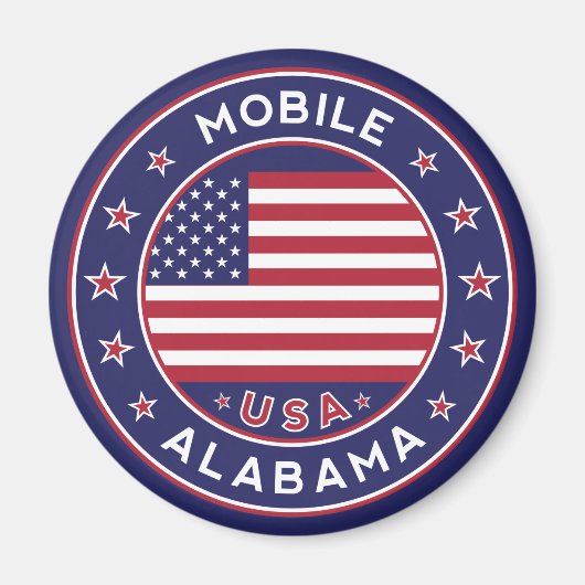 Aimant Mobile, Alabama (Devant)