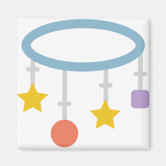 Aimant mobile cercle bébé (Devant)