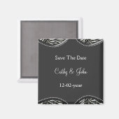 Aimant mod zebra print Enregistrer l'aimant de date (Recto/Verso)