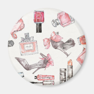 Aimant Mode chic d'aquarelle des accents