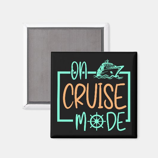 Aimant Mode Croisière Bateau De Croisière Sur Les Voyages (Recto/Verso)