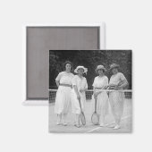 Aimant Mode de tennis des années 1920 (Recto/Verso)