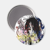 Aimant Mode Diva tourbillonné (Recto/Verso)