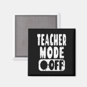 Aimant Mode Enseignant Désactivé - Vacances d'Été d'Ensei (Recto/Verso)