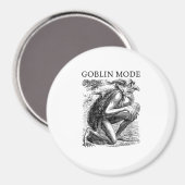 Aimant Mode Gobelin Goblincore Rétro Drôle Désactivé (Recto/Verso)