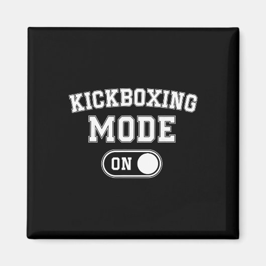 Aimant Mode Kickboxing Activé Cadeau Drôle de Coach de Ki (Devant)