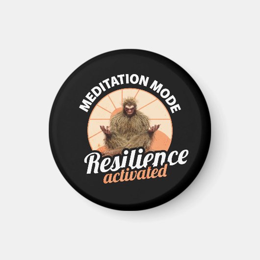 Aimant Mode Méditation Bigfoot Résilience Activée (Devant)