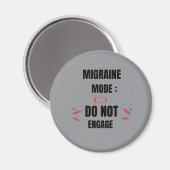 Aimant Mode Migraine – Ne pas déranger (Recto/Verso)