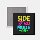 Aimant Mode Quête Secondaire Activé Drôle Rave Edm Festiv (Recto/Verso)