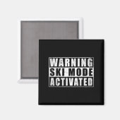 Aimant Mode Ski Avertissement activé (Recto/Verso)