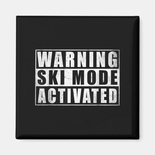 Aimant Mode Ski Avertissement activé (Devant)