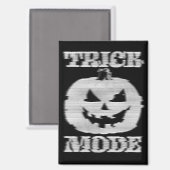 Aimant Mode Trick Citrouille Glitchy (Recto/Verso)