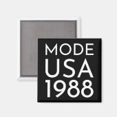Aimant Mode Usa 1988 M Tour (Recto/Verso)
