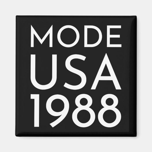 Aimant Mode Usa 1988 M Tour (Devant)