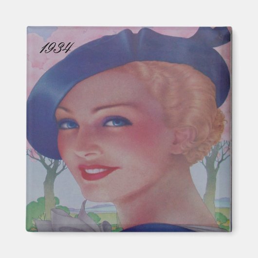 Aimant Mode vintage 1934 (Devant)