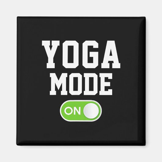 Aimant Mode Yoga Activé Drôle Yogini Yogi  (Devant)