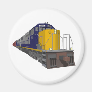 Aimant Modèle 3D : Train de fret : Chemin de fer :