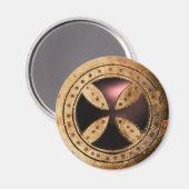 Aimant MODÈLE ANTIQUE TRAVERSÉ Gem en Onyx noir (Recto/Verso)