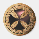 Aimant MODÈLE ANTIQUE TRAVERSÉ Gem en Onyx noir (Devant)