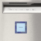Aimant Modèle - bleu pastel avec cadre bleu moyen (In Situ (Lave-vaisselle))