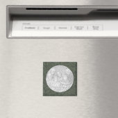 Aimant Modèle d'aimant photo Green Swirl (In Situ (Lave-vaisselle))