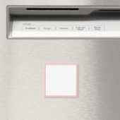 Aimant Modèle d'arête rose fin en tissu (In Situ (Lave-vaisselle))