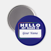 Aimant Modèle de balise de nom (Recto/Verso)