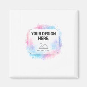 Aimant Modèle de conception aquarelle modifiable – Votre