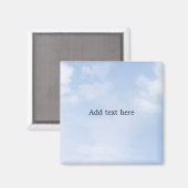 Aimant Modèle de couleur bleu paradisiaque, personnalisab (Recto/Verso)