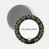 Aimant Modèle de l'aimant photo (Recto/Verso)