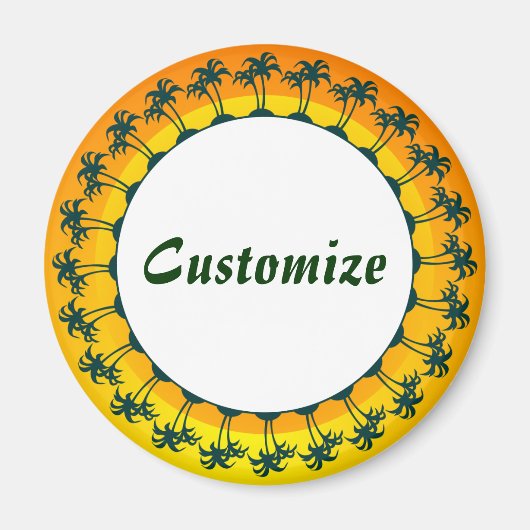 Aimant Modèle de nombreuses îles (Devant)