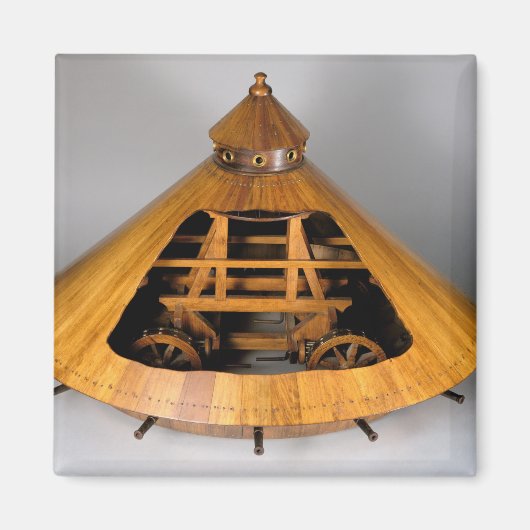 Aimant Modèle de reconstruction du design de da Vinci (Devant)