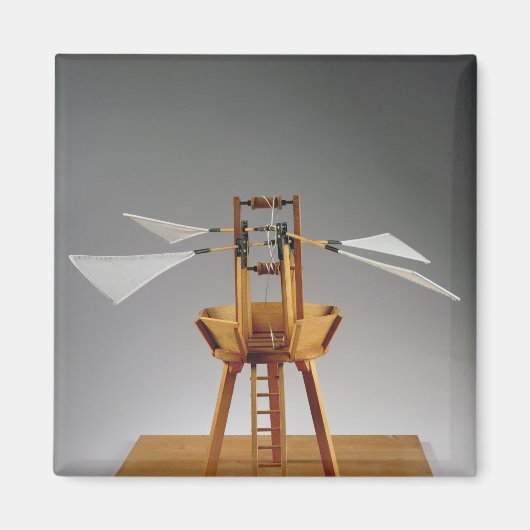 Aimant Modèle de reconstruction du design de da Vinci (Devant)