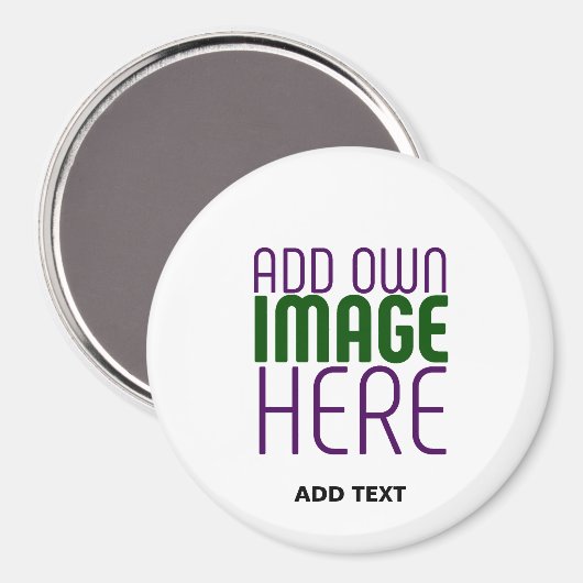 AIMANT MODÈLE DE TEXTE D'IMAGE BLANCHE SIMPLE MODERNE (Recto/Verso)