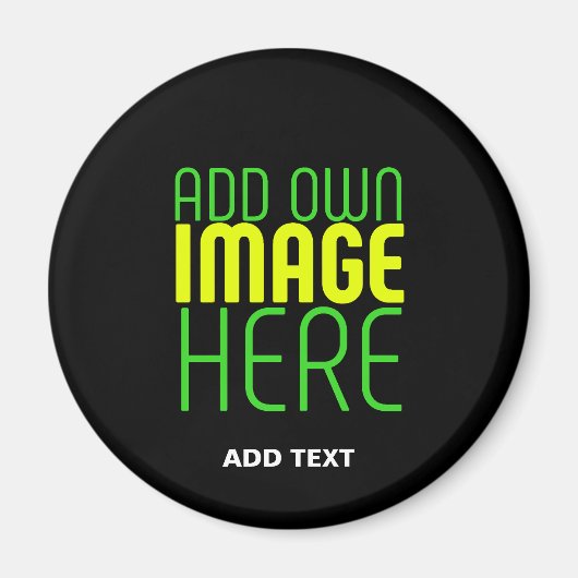 AIMANT MODÈLE DE TEXTE D'IMAGE NOIRE SIMPLE ET MODERNE (Devant)