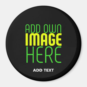 AIMANT MODÈLE DE TEXTE D'IMAGE NOIRE SIMPLE ET MODERNE