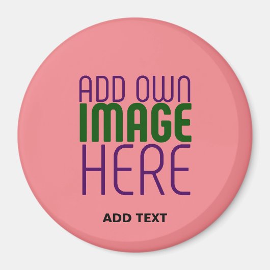 AIMANT MODÈLE DE TEXTE D'IMAGE ROSE MODERNE ÉDITABLE SAUM (Devant)