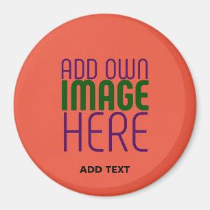 AIMANT MODÈLE DE TEXTE D'IMAGE ROUGE DE TOMATE ÉDITABLE M