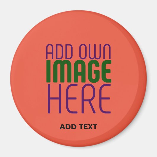 AIMANT MODÈLE DE TEXTE D'IMAGE ROUGE DE TOMATE ÉDITABLE M (Devant)