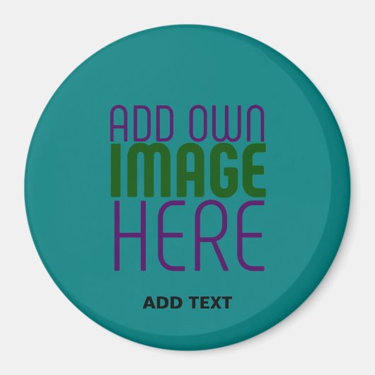 AIMANT MODÈLE DE TEXTE D'IMAGE VERTE TURQUOISE MODERNE (Devant)