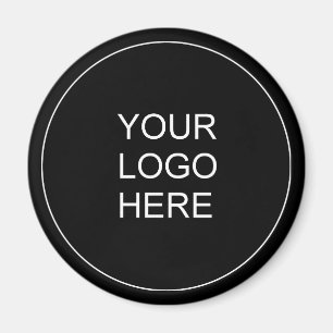 Aimant Modèle de texte du logo de l'entreprise personnali
