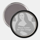 Aimant Modèle de trame ronde (Recto/Verso)