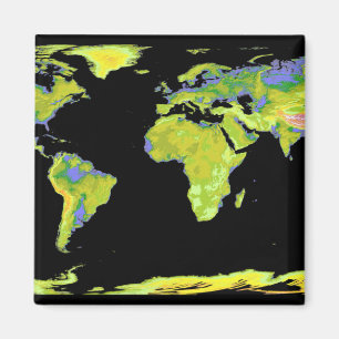Aimant Modèle d'élévation numérique des continents su