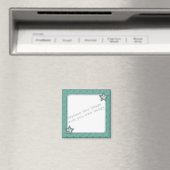 Aimant Modèle - Design de cadre Green Star (In Situ (Lave-vaisselle))